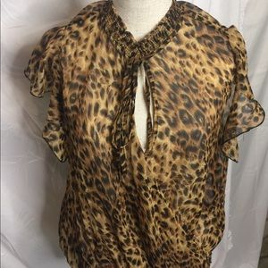 Animal print blouse
